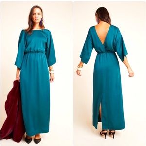 Anthropologie NWT Turquoise Maxi Dress - Formal